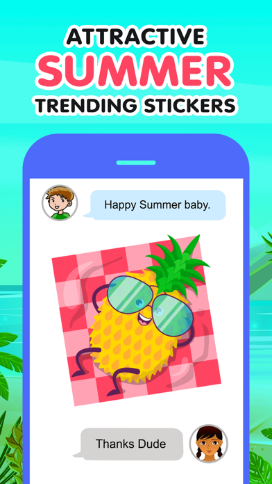Stylish Summer Stickers screenshot 2