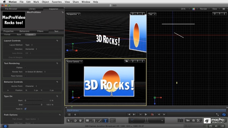 Work in 3D Course For Motion