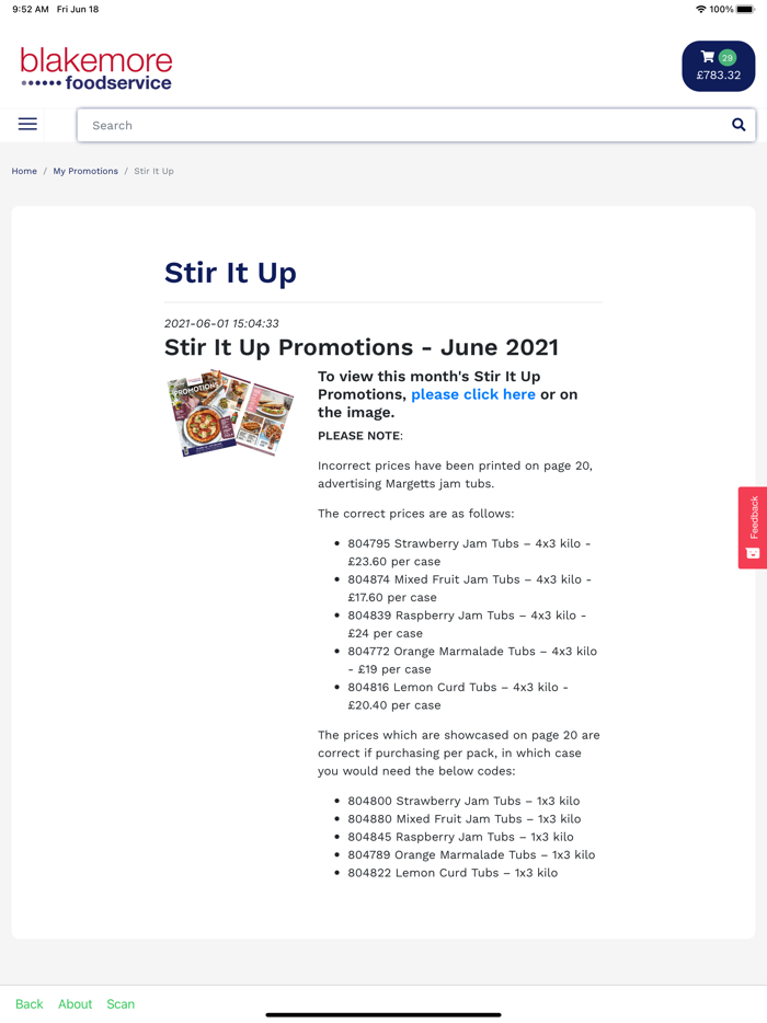 Blakemore Foodservice MyFS