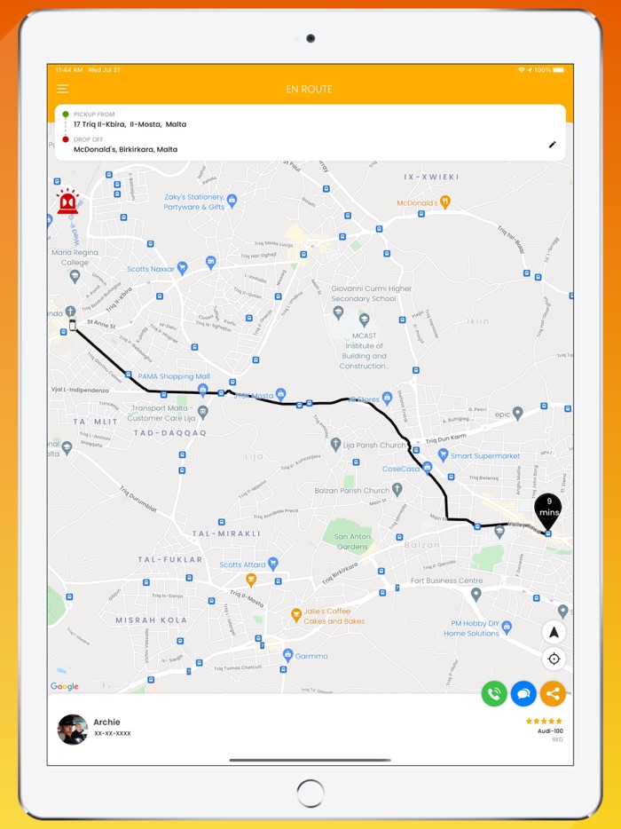 Malta Taxi App