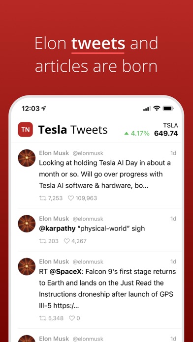 Unofficial Tesla News screenshot 2