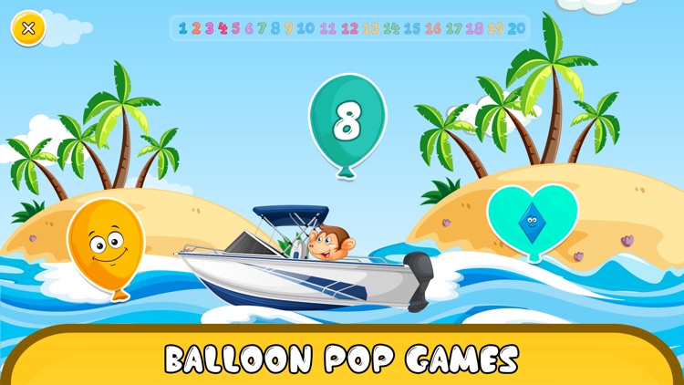 Kids Learning Balloon Pop Game