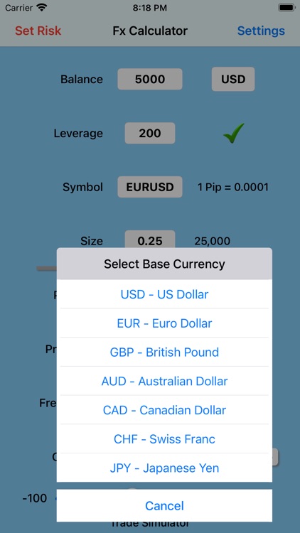 Forex Trade Calculator screenshot-4