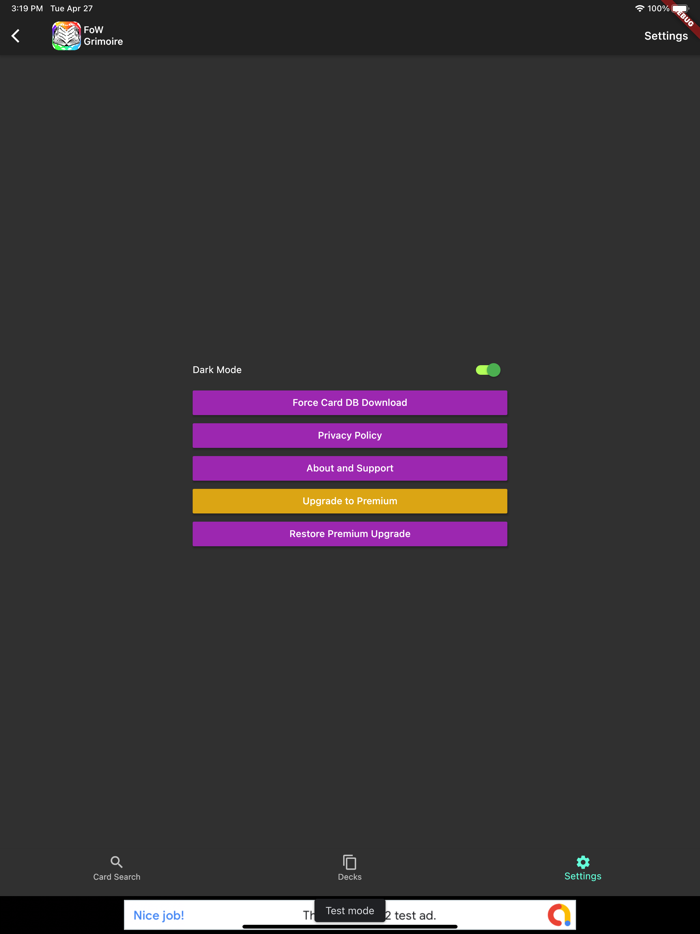 FoW Grimoire Deck Builder