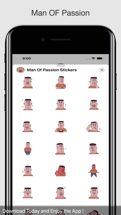 Man Of Passion Stickers