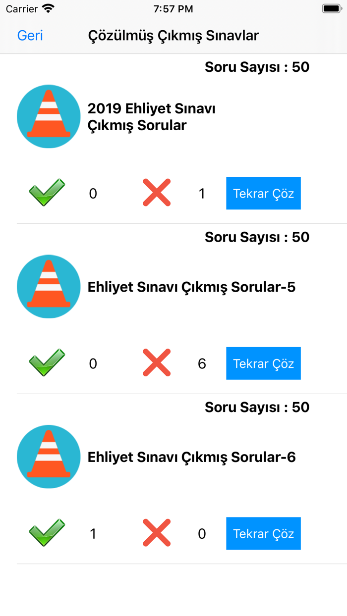 Ehliyet Sınavı Hazırlık