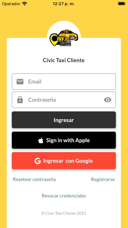 Civic Taxi Cliente