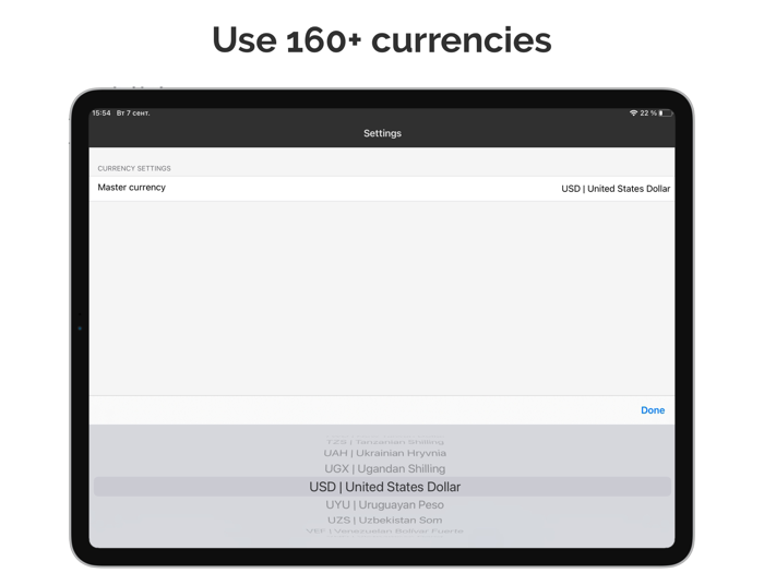 Accounts multi-currency