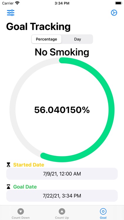 Day Counter : Tack Your Goal