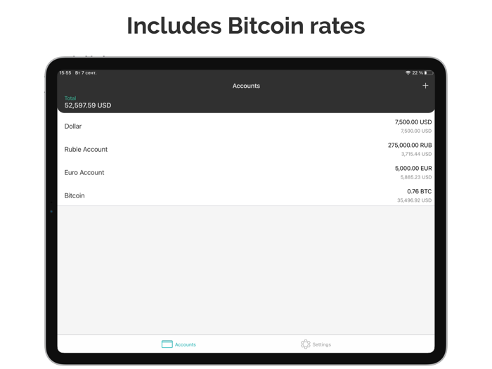 Accounts multi-currency