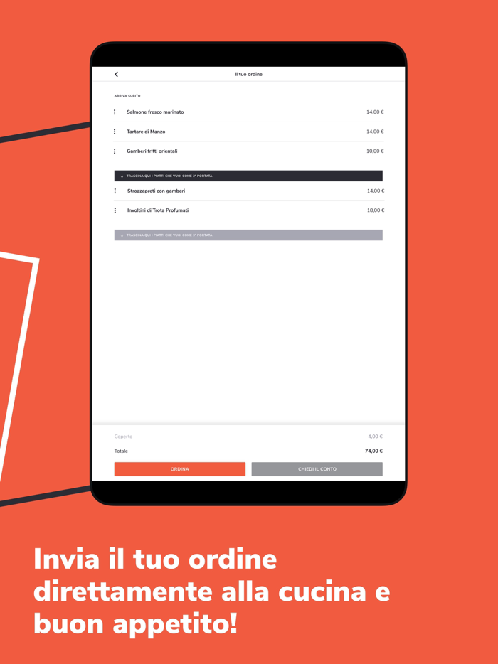 A la carte - Menu Digitale