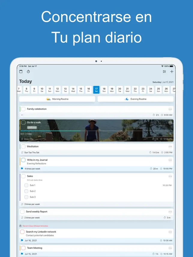 Captura 2 Goals Tracker lista de Tareas iphone