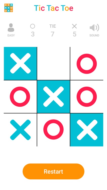 Tic Tac Toe Colorful screenshot-3