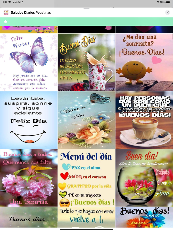 Saludos Diarios Pegatinas