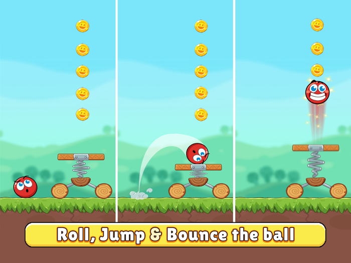 Red Bounce Ball Heroes