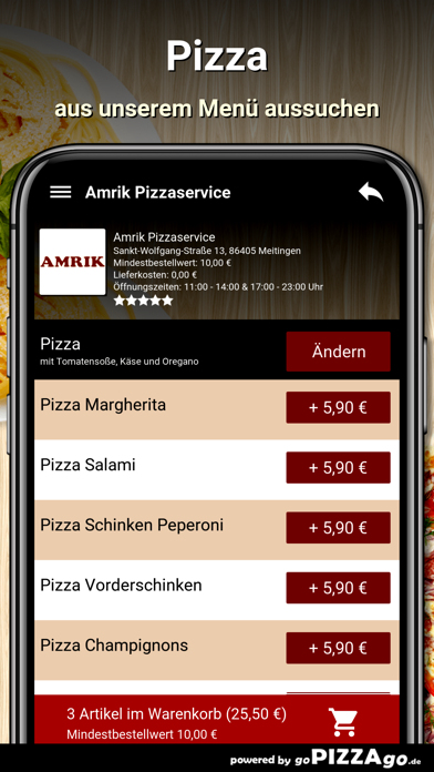 Amrik Pizzaservice Meitingen screenshot 5