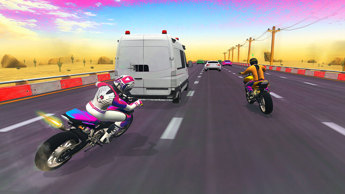 Highway Racing Bike Rider Dash