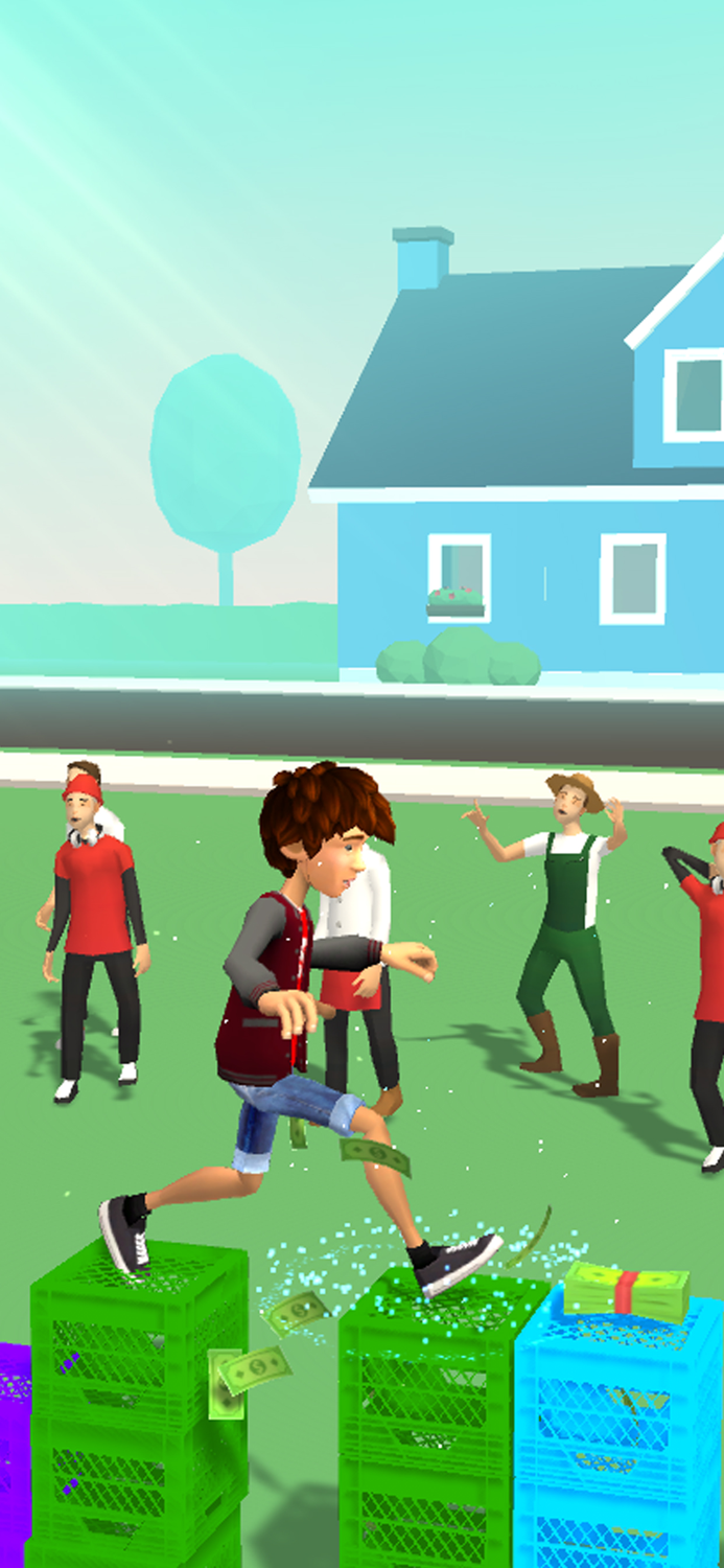 تحدي صندوق حليب الشارع ثلاثي ا