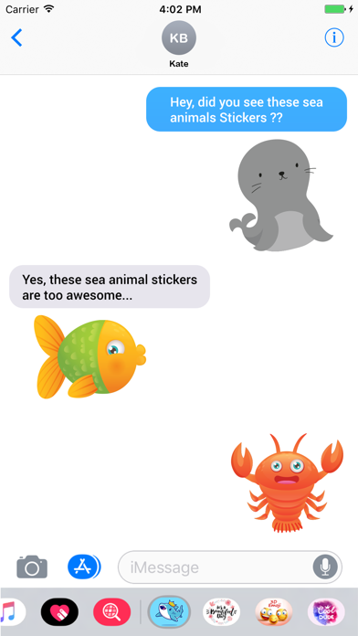 Sea Animals Stickers Pack screenshot 3