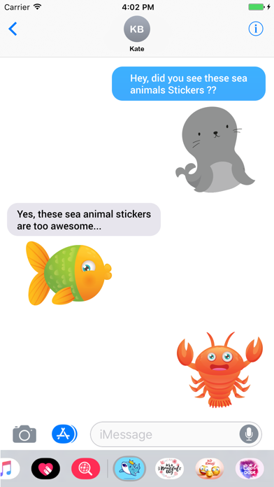 How to cancel & delete Sea Animals Stickers Pack from iphone & ipad 3