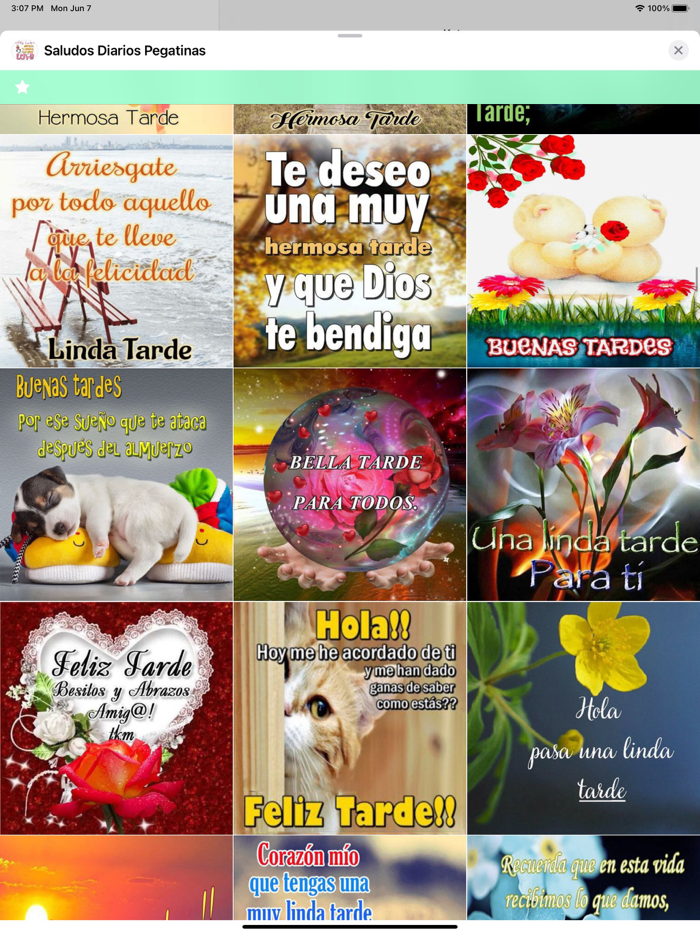 Saludos Diarios Pegatinas