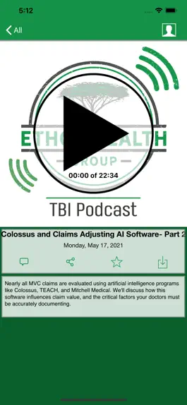 Game screenshot Ethos TBI Podcast apk