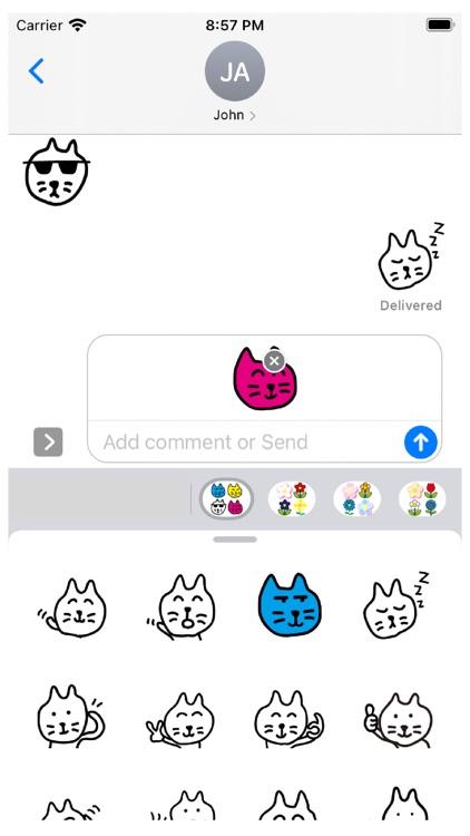 Poor Cat Stickers