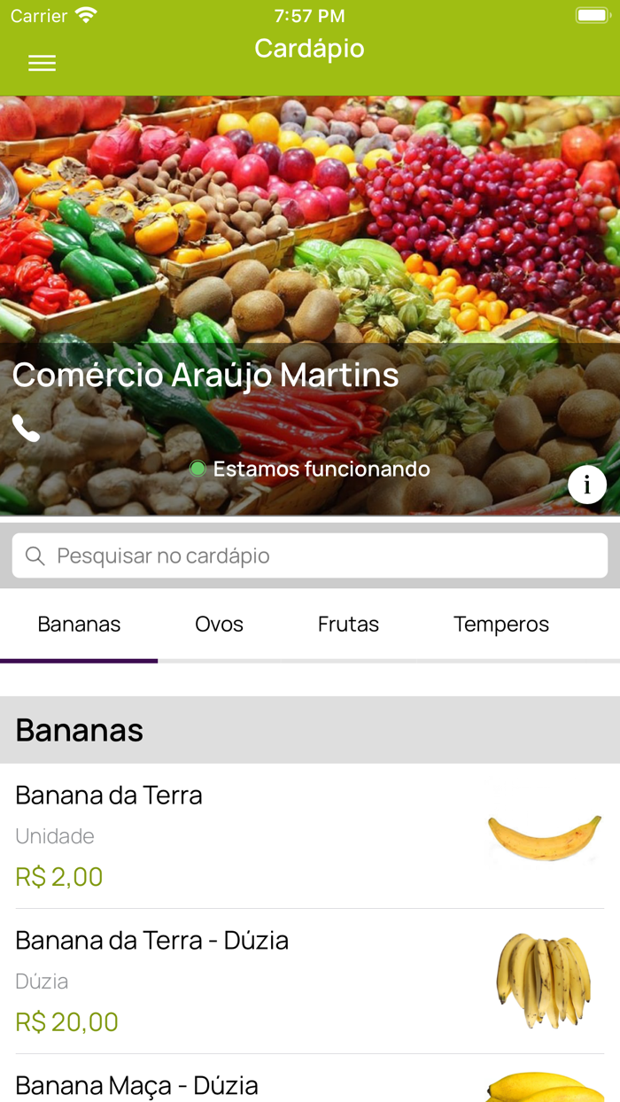 Comércio Frutas Araújo Martins