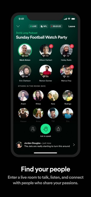 Spotify Greenroom Talk Live On The App Store