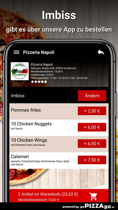 Pizzeria-Napoli Osnabrück screenshot 6