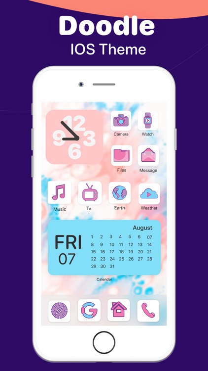 Colorful Widget go home screen screenshot-3