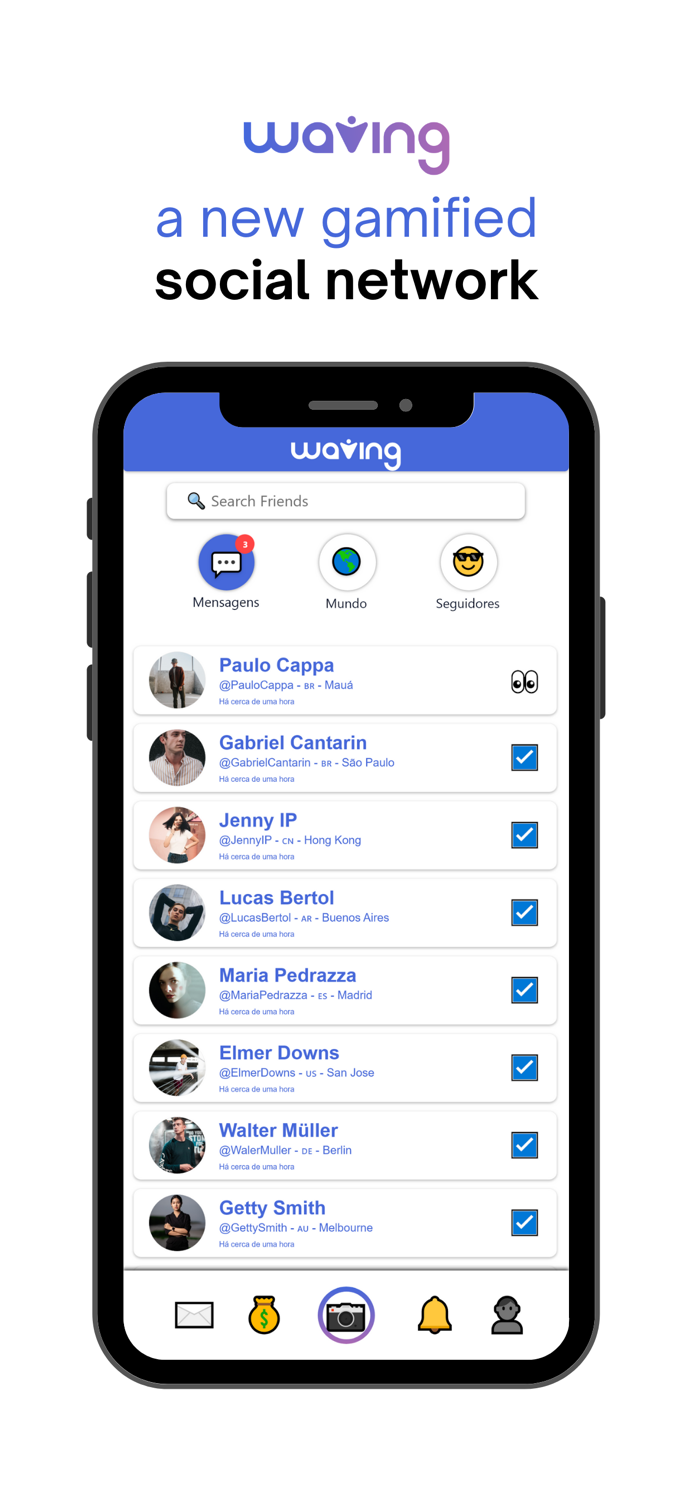 Waving - Social Network