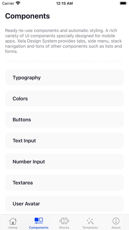 Xela UIKit Example App