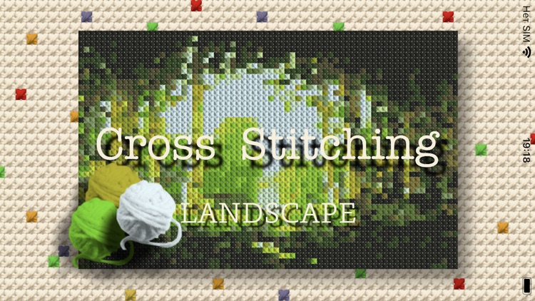 Cross Stitching Landscape