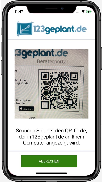 123geplant.de QR-Login