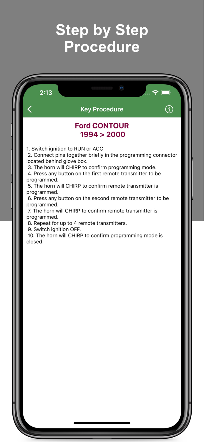 Key Programming Procedure Pro