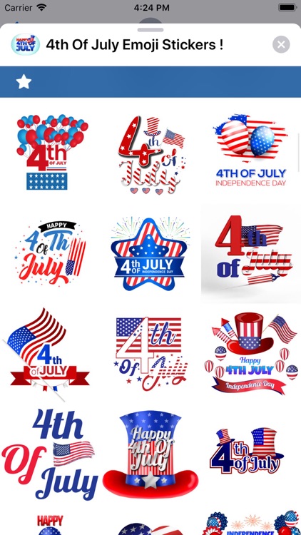 4th Of July Emoji Stickers !