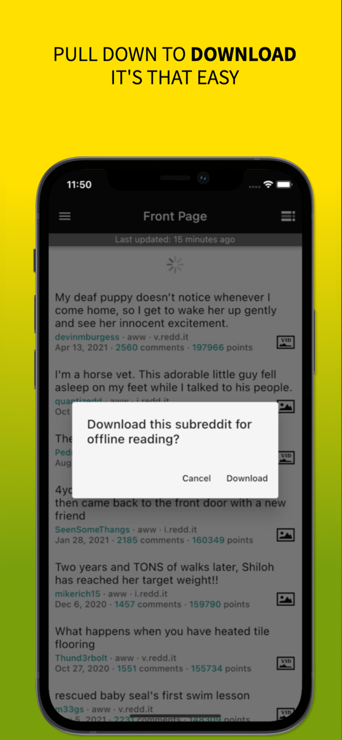 Offline Reader for reddit