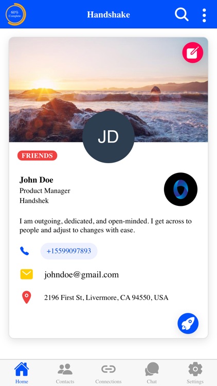 Handshake Smart Business Card