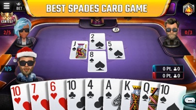 How to cancel & delete Spades Royale - Live Card Game from iphone & ipad 1