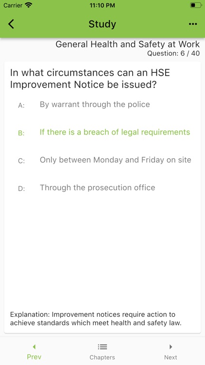 ECS Health & Safety Assessment