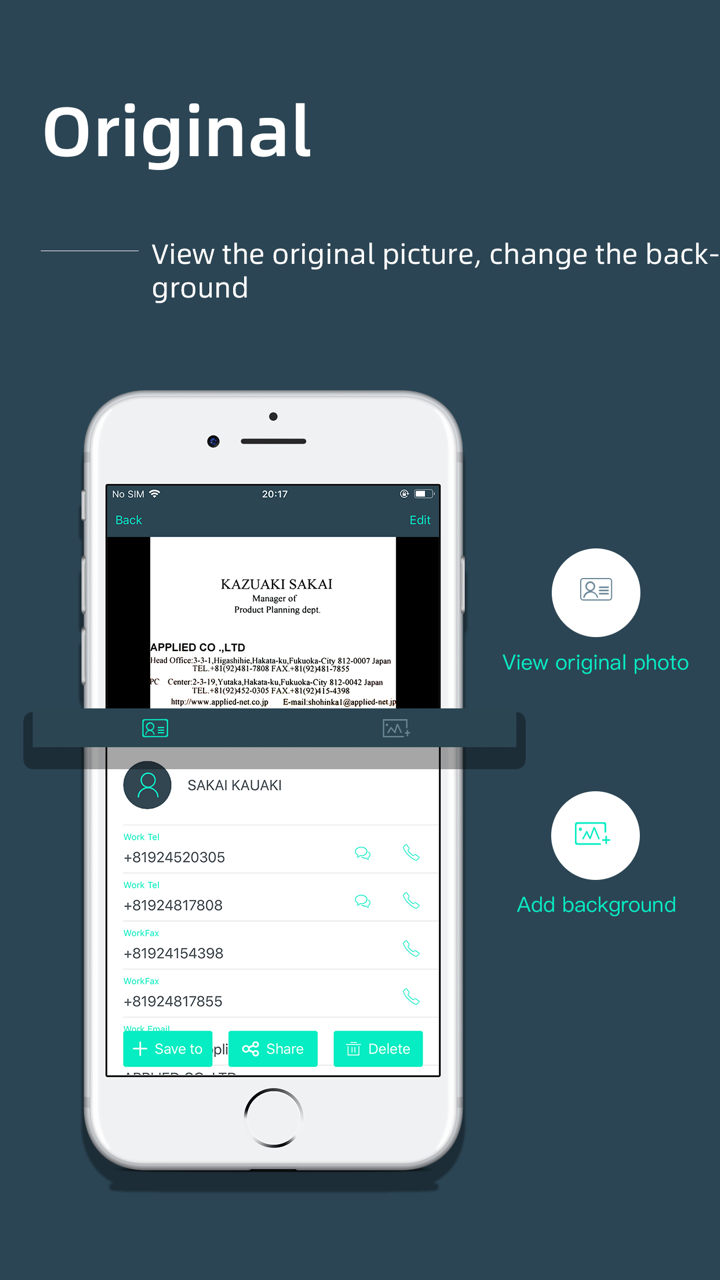 名片扫描王-OCR名片扫描识别全能王 screenshot 2