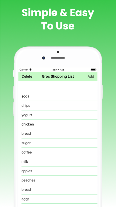 How to cancel & delete EZ Grocery Shopping List App from iphone & ipad 1