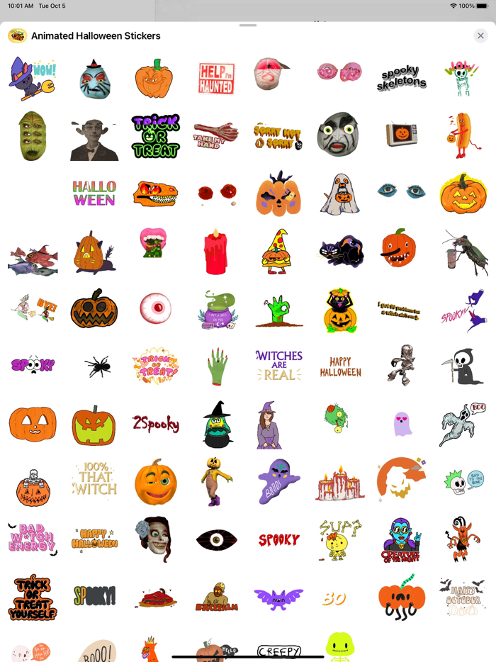 Animated Halloween Stickers
