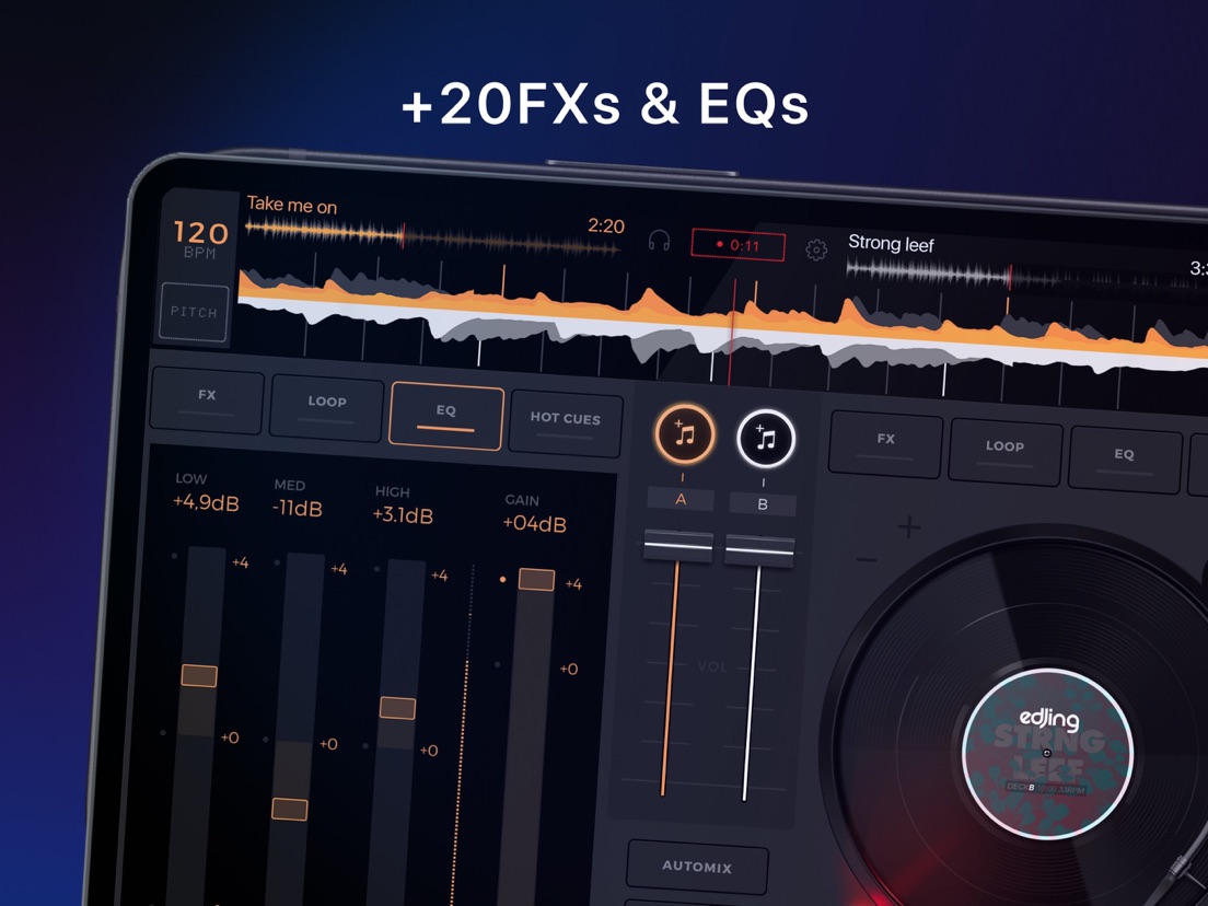 edjing Mix DJ Mixer App App voor iPhone, iPad en iPod touch AppWereld