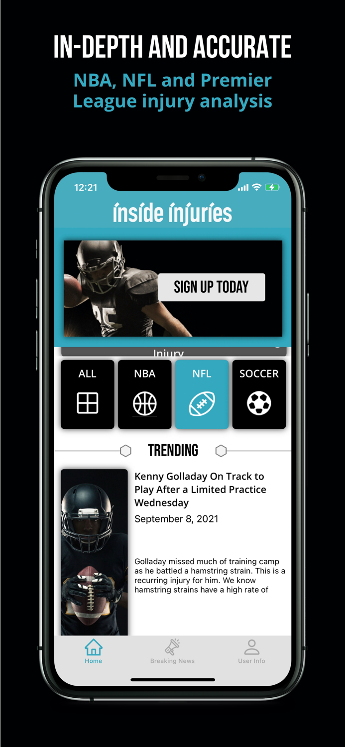 Inside Injuries Breaking News