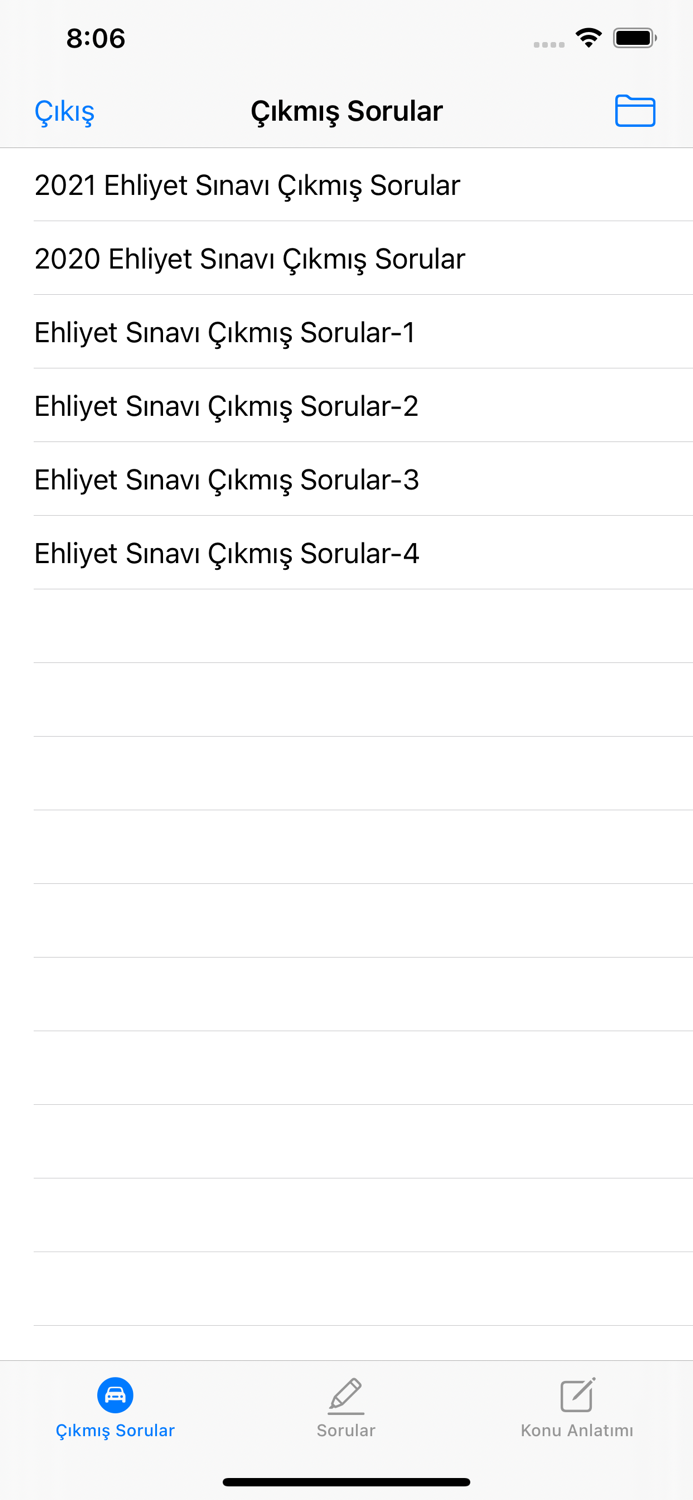 Ehliyet Sınavı Hazırlık