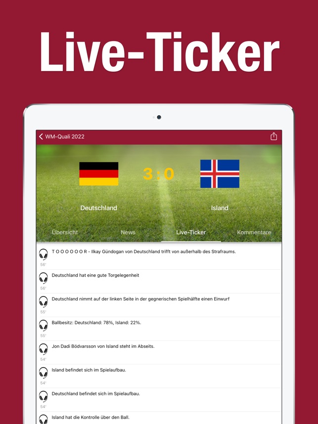 Wm 2022 Spielplan Live Tv De On The App Store