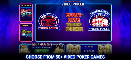 Hack and cheat for Video Poker by Ruby Seven cheat codes