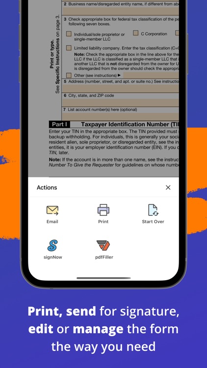 W-9 Form - PDF Template screenshot-5